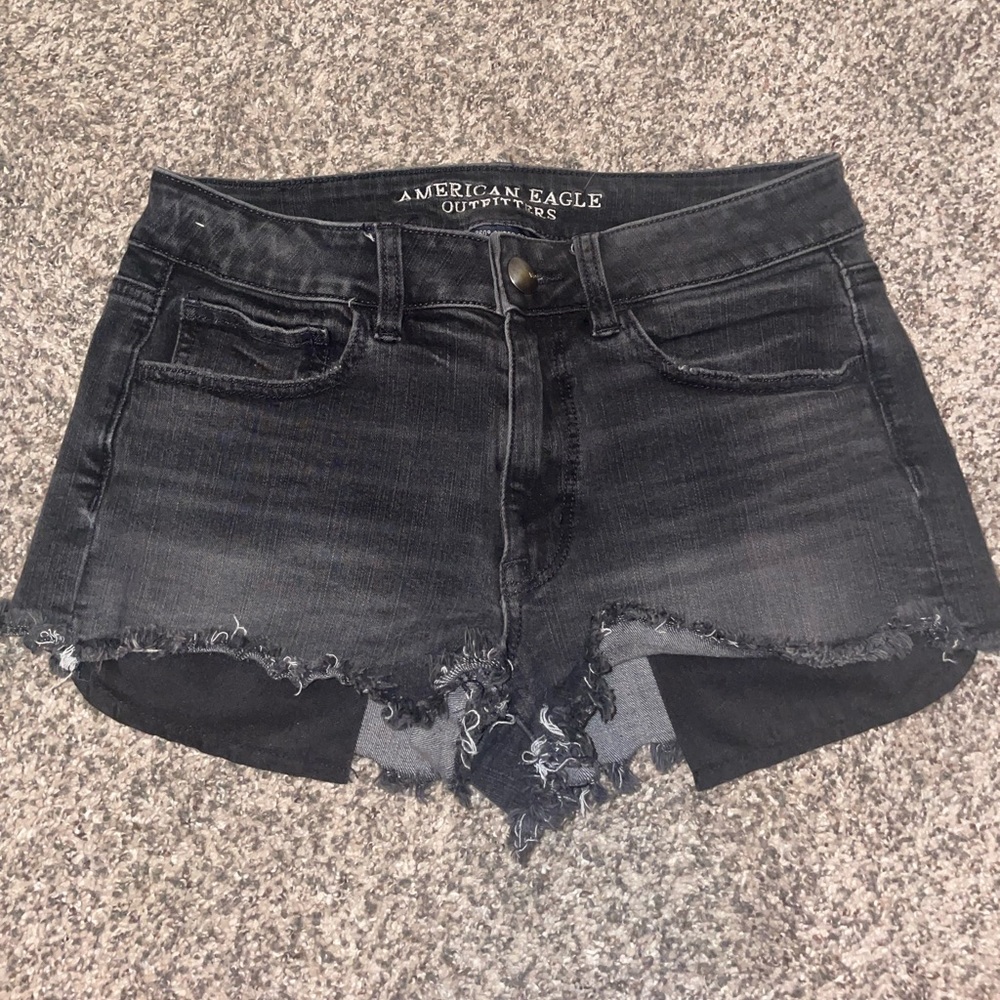Black American Eagle shorts.